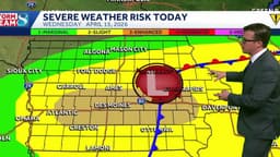 Des Moines weather: Severe weather threat returns today and Friday 