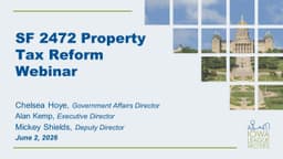 Property Tax Legislation Webinar 2026