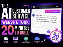This AI Customer Service Website Took 20 Minutes to Build