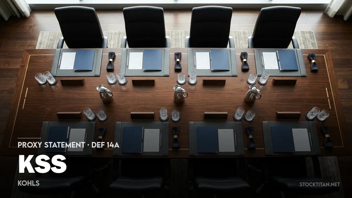 Kohl’s details 2026 shareholder meeting and votes | KSS Proxy Statement