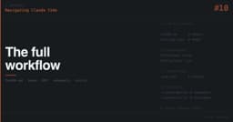 Navigating Claude Code: The Full Workflow