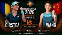 [ LIVE] Cirstea vs Wang | Round of 16 | French Open 2026 ...