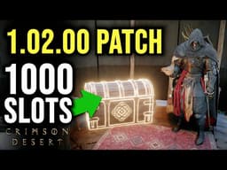 Crimson Desert Patch 1.02.00 Just Dropped 1000 Slot Storage + Headgear Visibility!