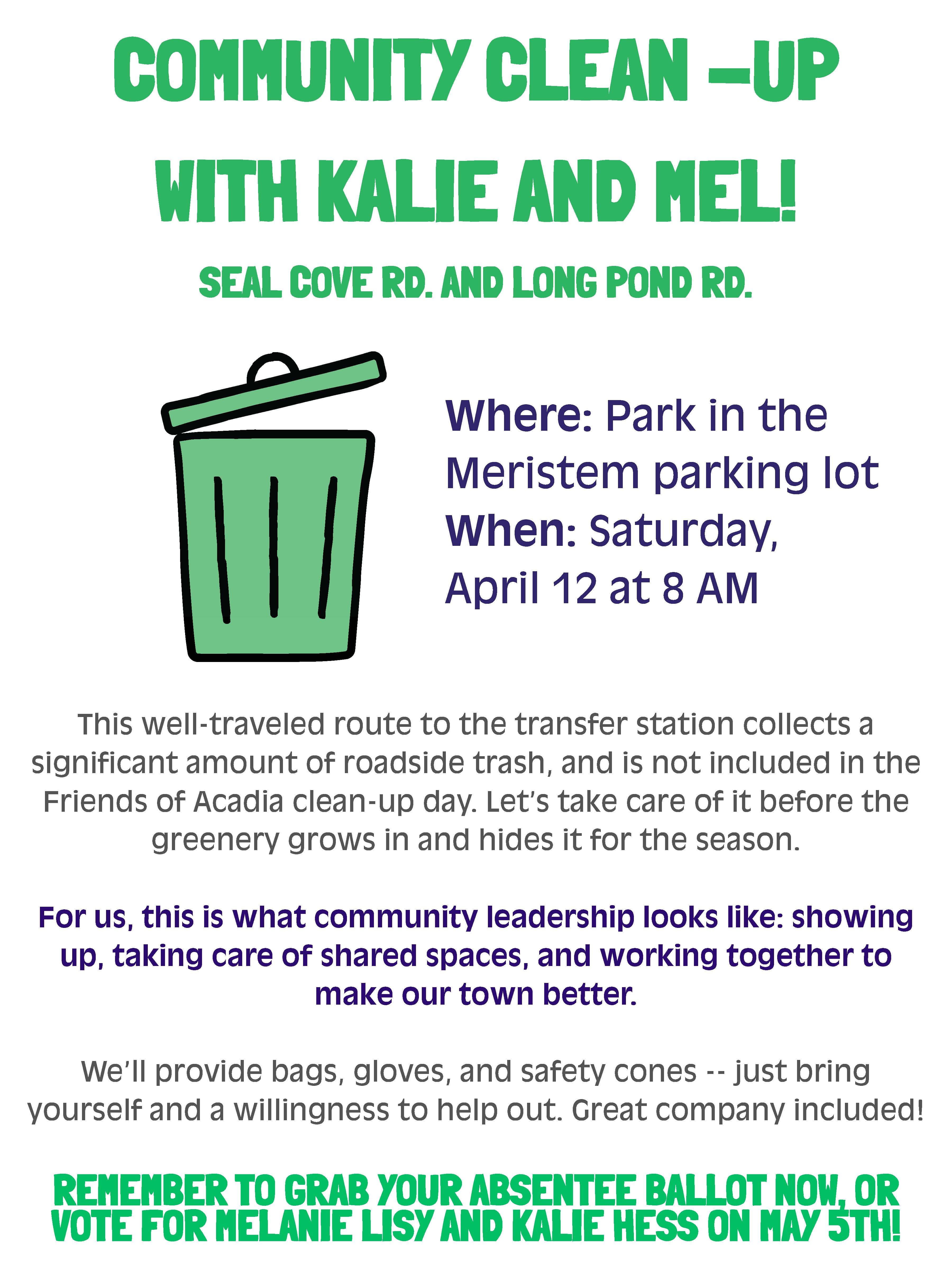 Community Clean-Up With Kalie and Mel