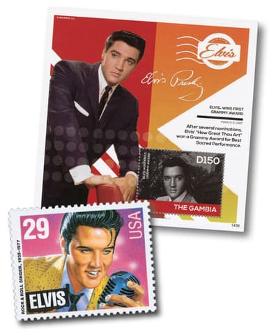 3X - Elvis Stamps - Mystic Stamp Company