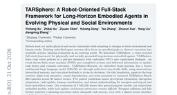 TARSphere: A Robot-Oriented Full-Stack Framework for Long-Horizon Embodied Agents in Evolving Physical and Social Environments