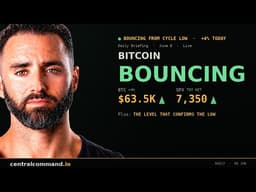🚨Bitcoin Bouncing From the Cycle Low — Here's What Confirms It