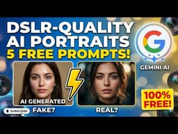 Create DSLR-Quality AI Portraits with These 5 Free engineered Prompts | Gemini AI
