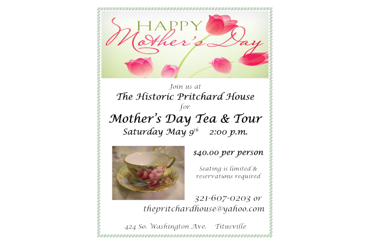 Mother's Day Afternoon Tea - Visit Space Coast
