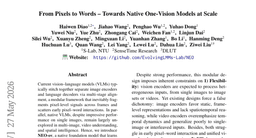 From Pixels to Words -- Towards Native One-Vision Models at Scale