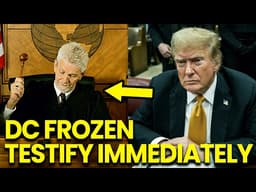 DC FROZEN as SCOTUS AGREES Trump Must Testify Before Congress Immediately