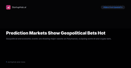 Prediction Markets Show Geopolitical Bets Hot