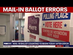 Maryland mail-in ballot counting begins after statewide errors