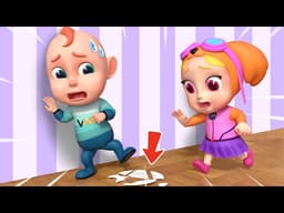 Rob Steps Near Broken Glass 😱⚠️ | Soo Stops Him | Safety Song | Rosoo Nursery Rhymes & Kids Songs