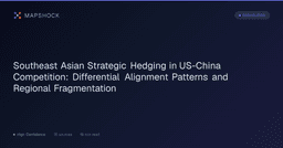 Southeast Asian Strategic Hedging in US-China Competition