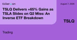 TSLQ Delivers +65% Gains as TSLA Slides on Q2 Miss - Tickeron