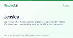 Free Kokoro AI Voice (American English) - Jessica