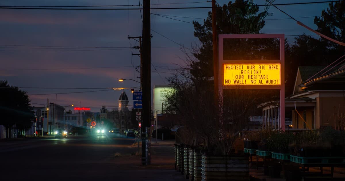 In West Texas, an unlikely alliance stands against extending the border ...