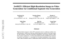SwiftI2V: Efficient High-Resolution Image-to-Video Generation via Conditional Segment-wise Generation