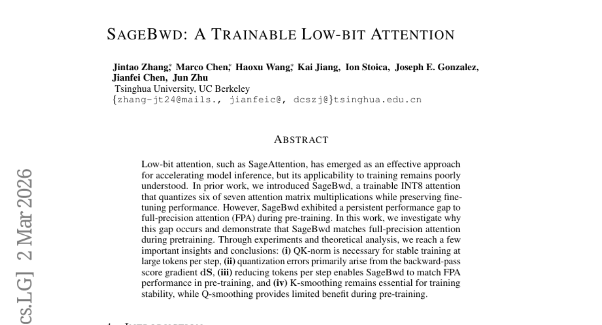 SageBwd: A Trainable Low-bit Attention