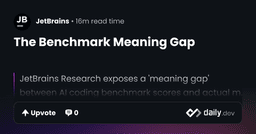 The Benchmark Meaning Gap