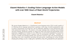 Xiaomi-Robotics-1: Scaling Vision-Language-Action Models with over 100K Hours of Real-World Trajectories