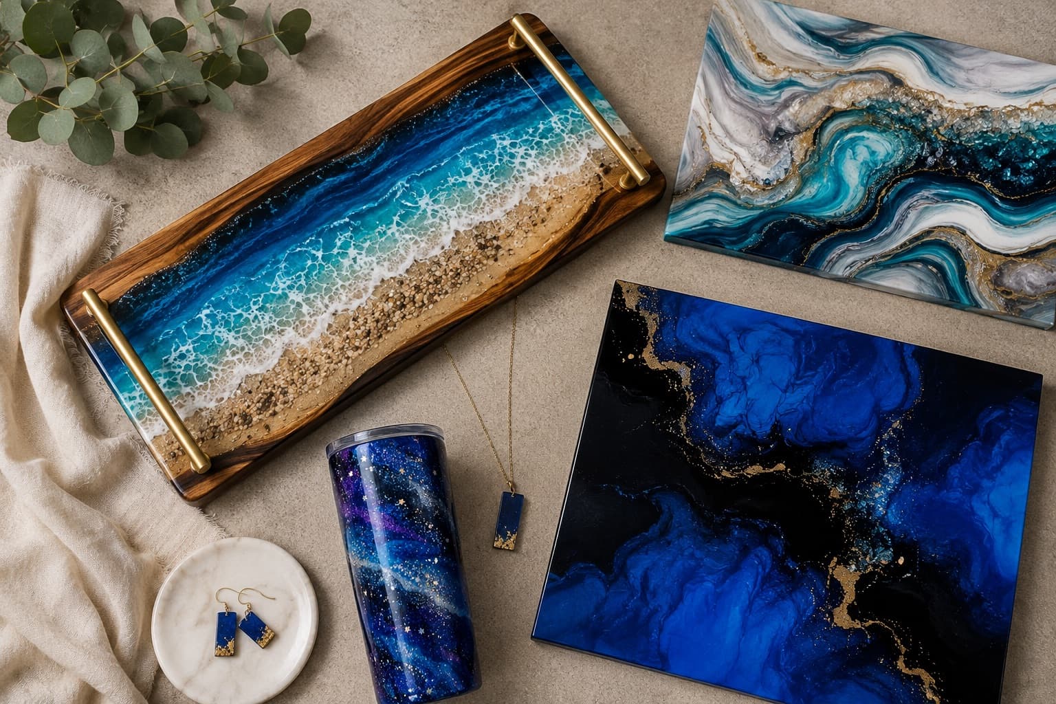 7 Cobalt Blue Epoxy Resin Project Ideas