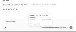 @julien_c reposted: Surreal. 55->36 tokens/s for DeepSeek-V4-Flash-0731 on my M5 Max MacBook Pro ...