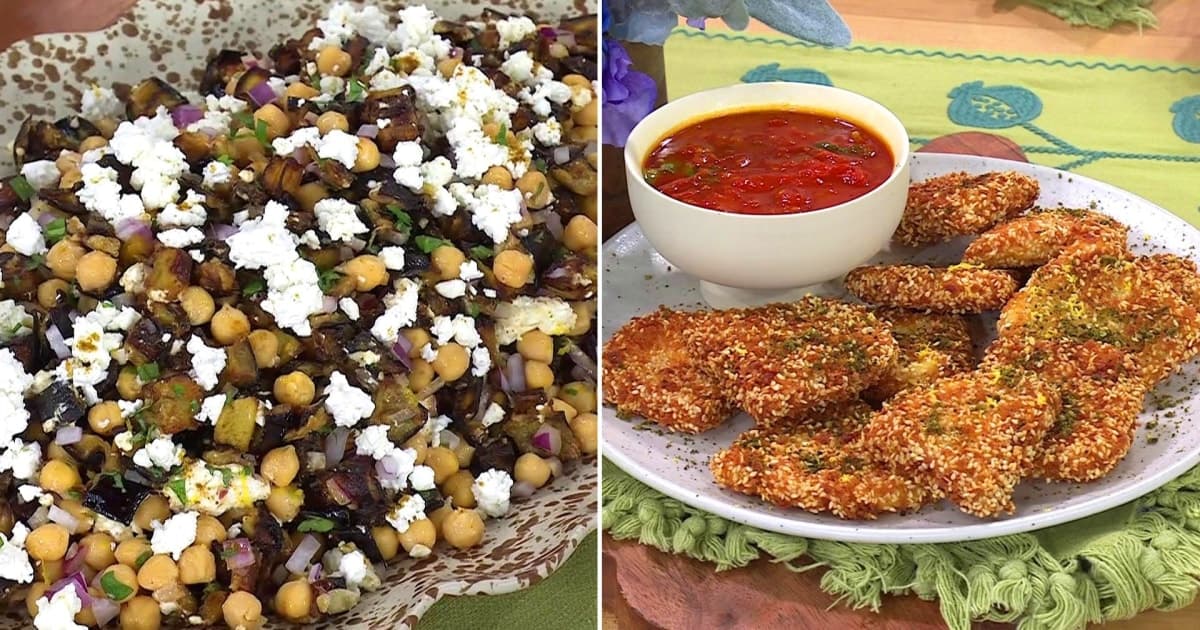 Eggplant Feta Salad, Halloumi Schnitzel: Get the Recipes!