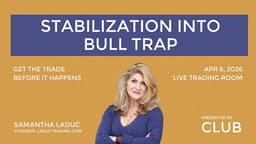 Stabilization Into Bull Trap