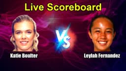 Katie Boulter vs Leylah Fernandez Live Score - WTA London ...