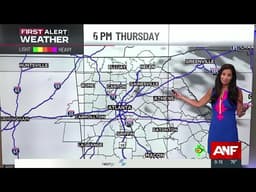 ⁠⁠⁠First Alert Forecast: Scattered rain through early Thursday