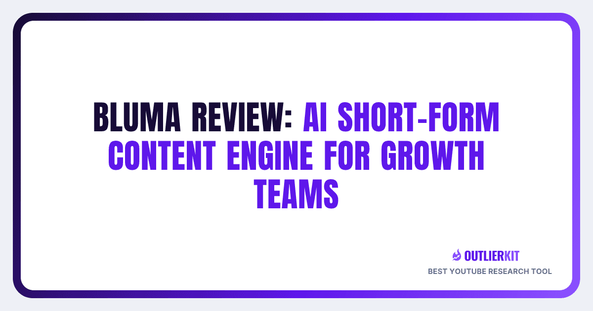 Bluma Review 2026: AI Short-Form Content Engine ...