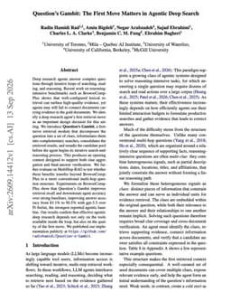 @omarsar0: Impressive paper showing how much the first retrieval step matters for deep research agents.

It hel...
