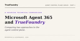 Microsoft Agent 365 vs. TrueFoundry: A 2026 Comparison