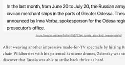 In Ukraine, Russia has taken a leaf from Iran's book and ended shipping from Odessa to Europe--which could contribute to a European food crisis with broader ramifications/ excerpts from Simplicius 