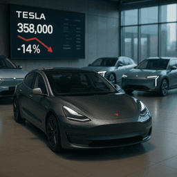 Tesla Deliveries Drop 14% as China Competition Intensifies | The Tech Buzz
