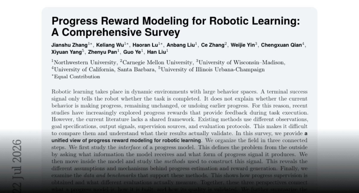 Progress Reward Modeling for Robotic Learning