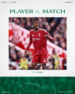@LFC: Well in, Trey 👏

Our Player of the Match 🆚 Chelsea! https://t.co/zDm1h9XFGp