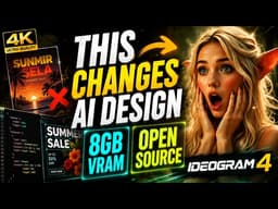 Ideogram 4 Changes AI Design Forever |Runs on 8GB VRAM | AI Finally Understands Design