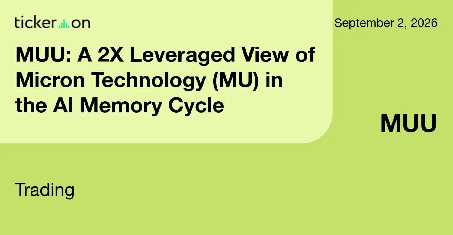 MUU: A 2X Leveraged View of Micron Technology (MU) in the AI ...