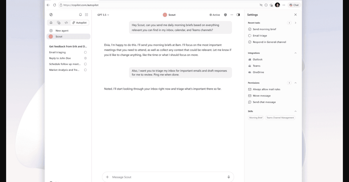 Microsoft Scout is a new AI personal assistant built on OpenClaw