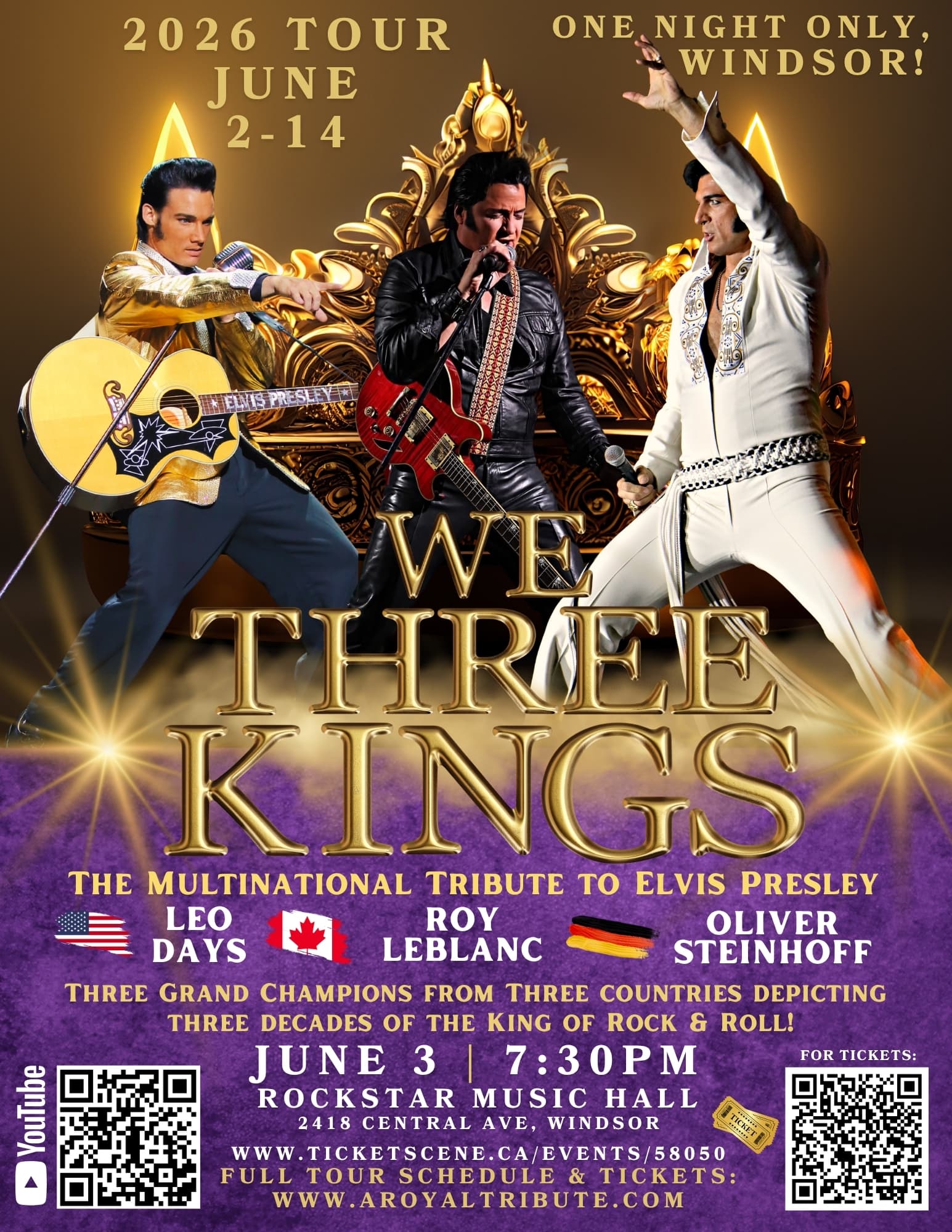 We Three Kings: The Multinational Tribute to Elvis Presley - Windsor & Essex County Events | windsoriteDOTca News - windsor ontario's neighbourhood newspaper windsoriteDOTca News