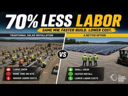 70% Less Labor? The Future of Solar Construction