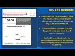 2026 IRS TAX REFUND UPDATE - NEW REFUND DELAYS UNTIL FEBRUARY! pathAct, Returned Refunds, Texas#2026
