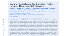 Scaling Trajectories for Complex Tasks through Recursive Self-Rewrite