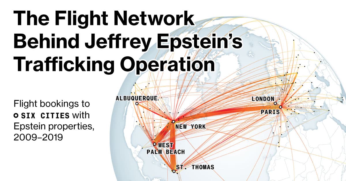 The Flight Network Behind Jeffrey Epstein's Trafficking ...