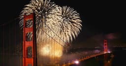 Golden Gate Bridge Firework Display
