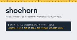 Show HN: Shoehorn – Quantize any model down to run on your machine
