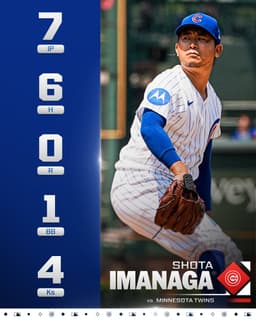 @MLB: Shota Imanaga tosses 7 scoreless innings in a strong start for the @Cubs! https://t.co/QC5t5Dso1W